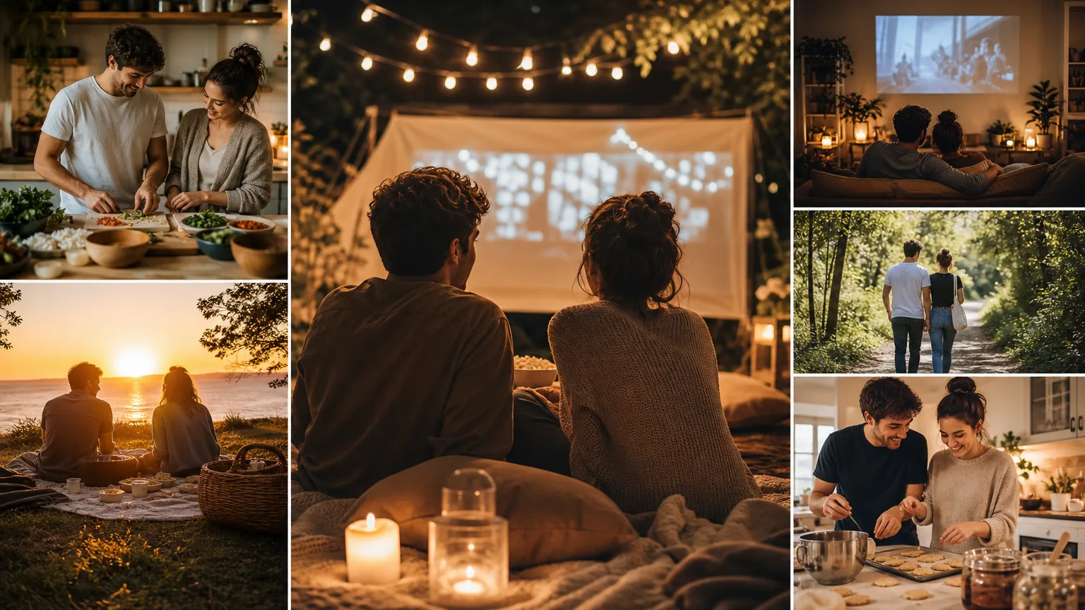 Editorial illustration for 25 Cheap Date Night Ideas That Feel Anything But